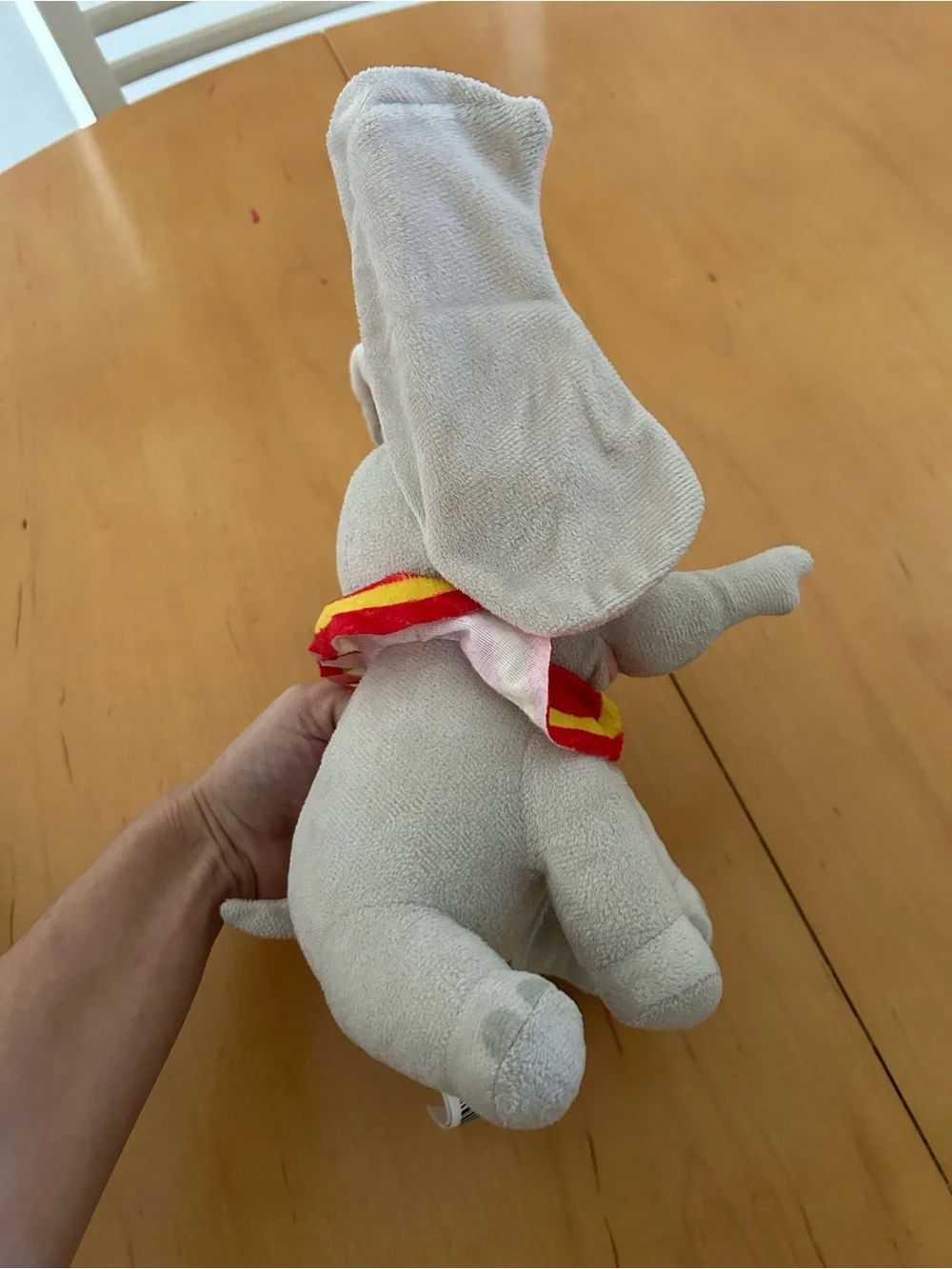 Disney Dumbo Plush Elephant with Pink Ears and Yellow Hat